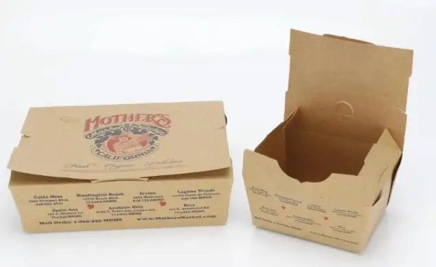 Caja de papel para alimentos