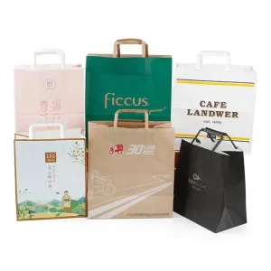 Paper Bags With Flat Handles