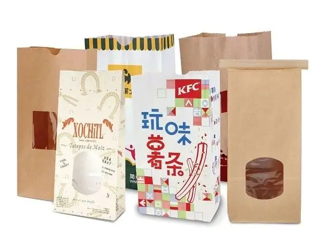 SOS White Kraft Paper Bags